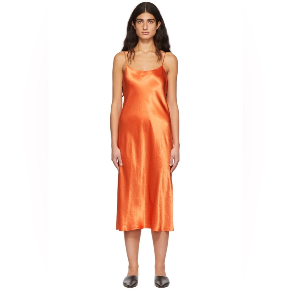 Vince Orange Slip Dress BNWT XL